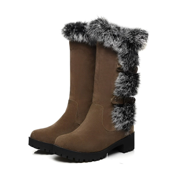 Damen - Schneestiefel - Stilvolle Wildleder - Bequeme Winterstiefel für kalte Tage