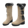 Damen - Schneestiefel - Elegantes Wildleder - Stylische Winterboots für kalte Tage