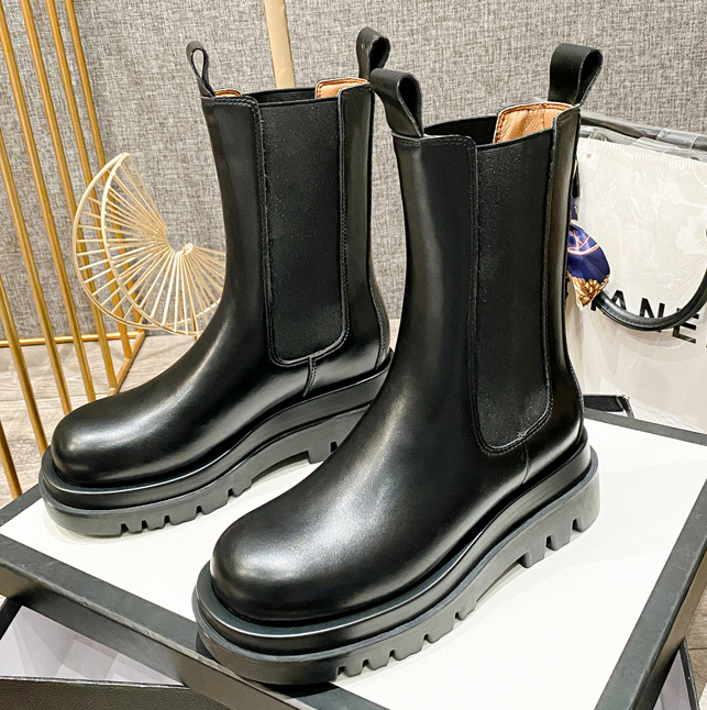 Damen - Lange Stiefel - Schwarz - Modische, Bequeme Schuhe für jeden Anlass