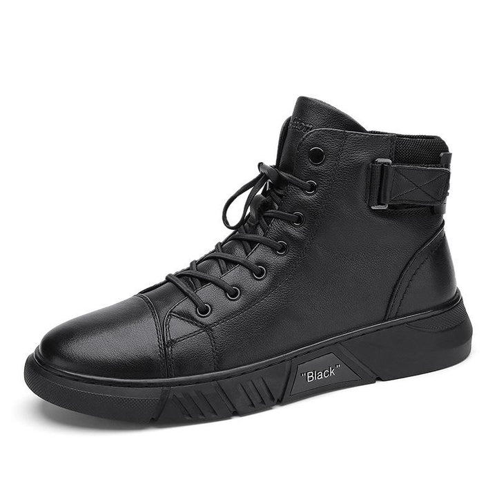 Herren - Robuste Schuhe - Robustes Leder - Freizeit- und Outdoor-Freizeitschuhe