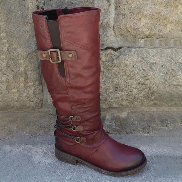 Damen - Halbhohe Winterstiefel - Warm gefüttert und stylish - Winterstiefel für kalte Tage