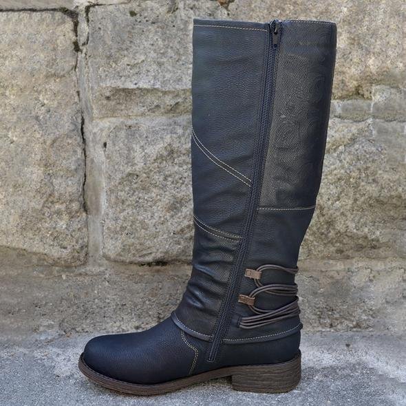 Damen - Halbhohe Winterstiefel - Warm gefüttert und stylish - Winterstiefel für kalte Tage