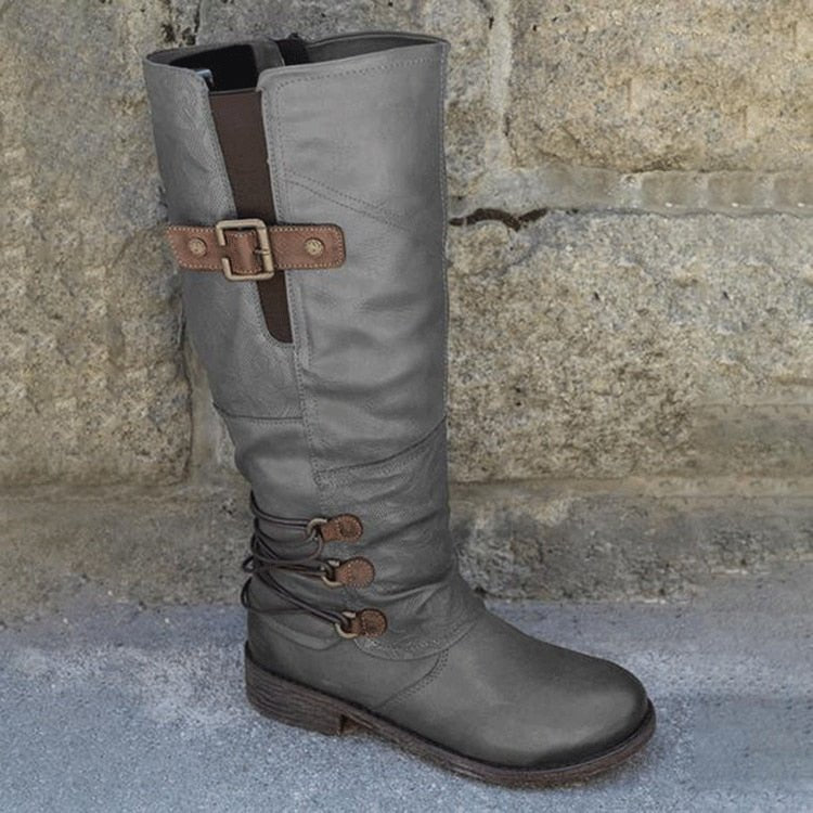 Damen - Halbhohe Winterstiefel - Warm gefüttert und stylish - Winterstiefel für kalte Tage