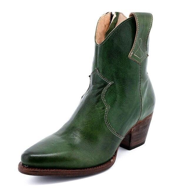 Damen - Cowboystiefel - Echtes Leder - Stilvolle und Bequeme Stiefel für den Alltag