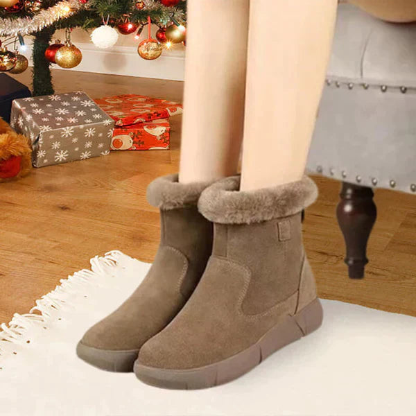 Warme Winterstiefel mit Fell für Damen