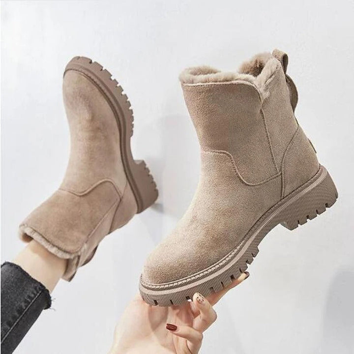 Damen - Schneestiefel - Warmes Material - Komfortable Winterstiefel für Stil und Wärme