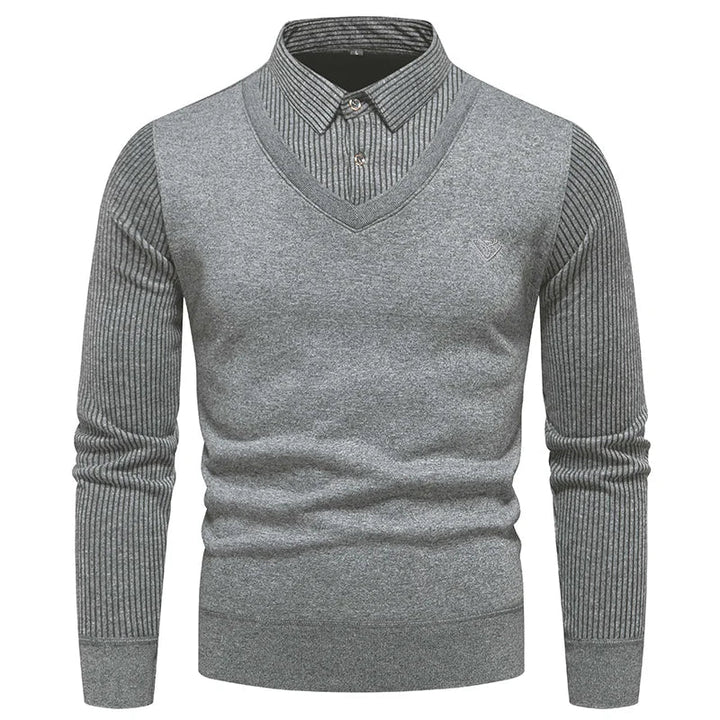 Zweiteiliger Pullover mit Fleece