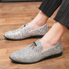 Elegante Slipper mit Glitzer und Tasseln