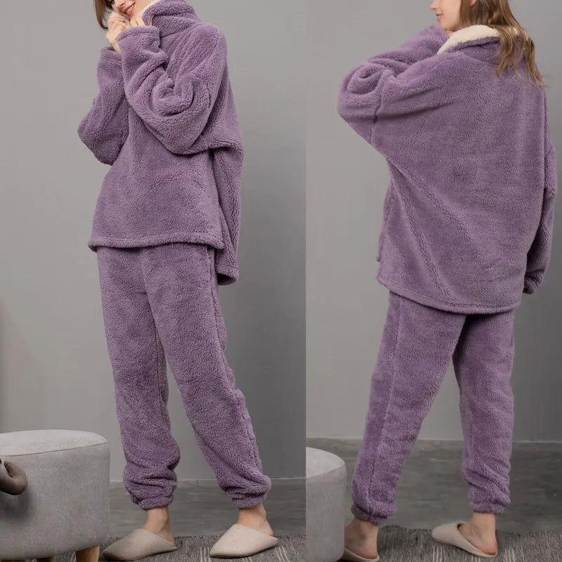 Fluffy Night - Damen-Fleece-Pyjama | Senken Sie Ihre Energierechnung!