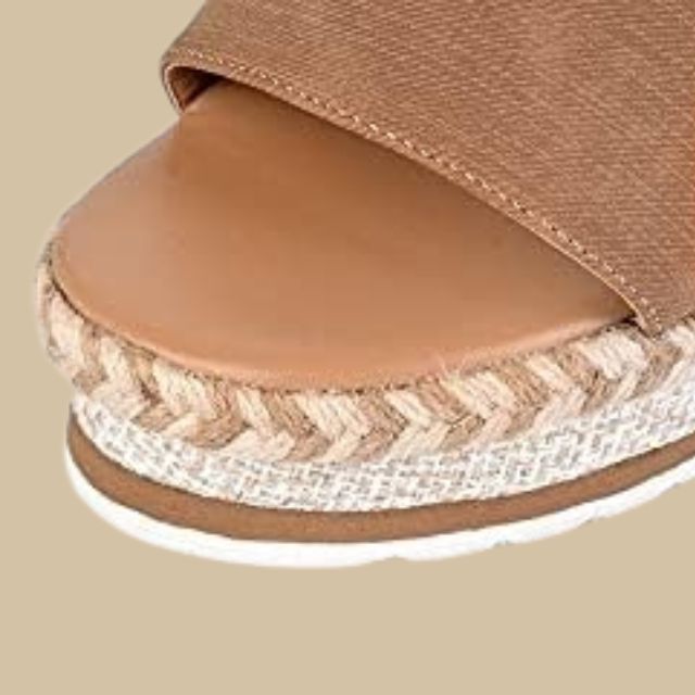 Lässige Keilabsatz-Sandalen mit Espadrille-Sohle