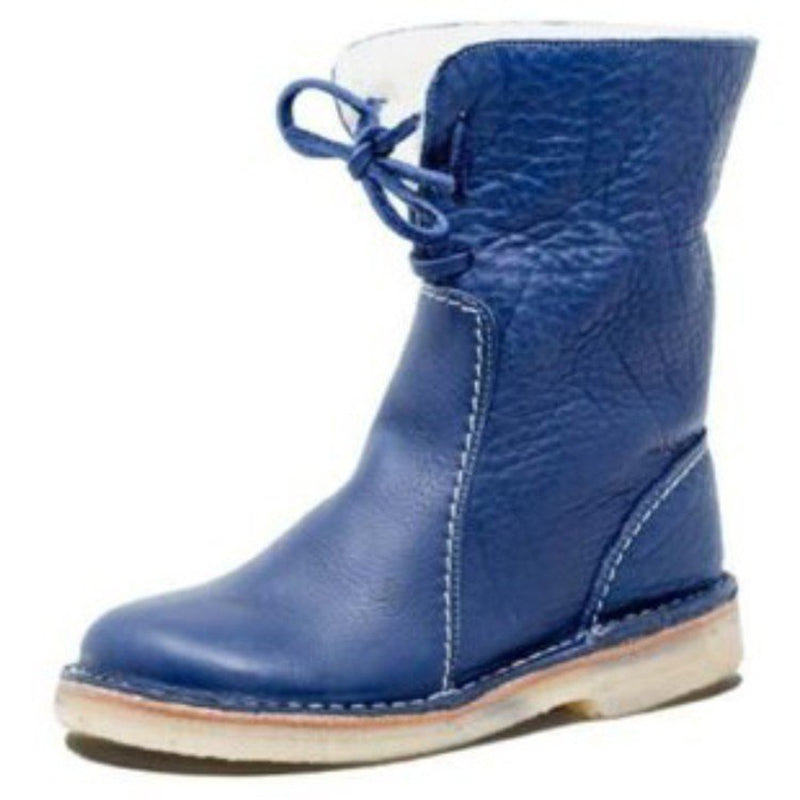 Leder rutschfeste wasserdichte braune Winterstiefel